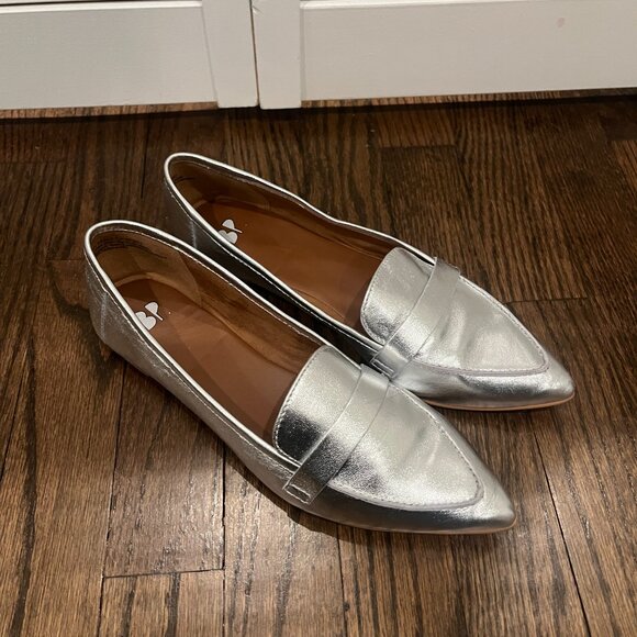 BP Kali-Lea Silver Metallic Flats SIZE 7.5 - Picture 2 of 7